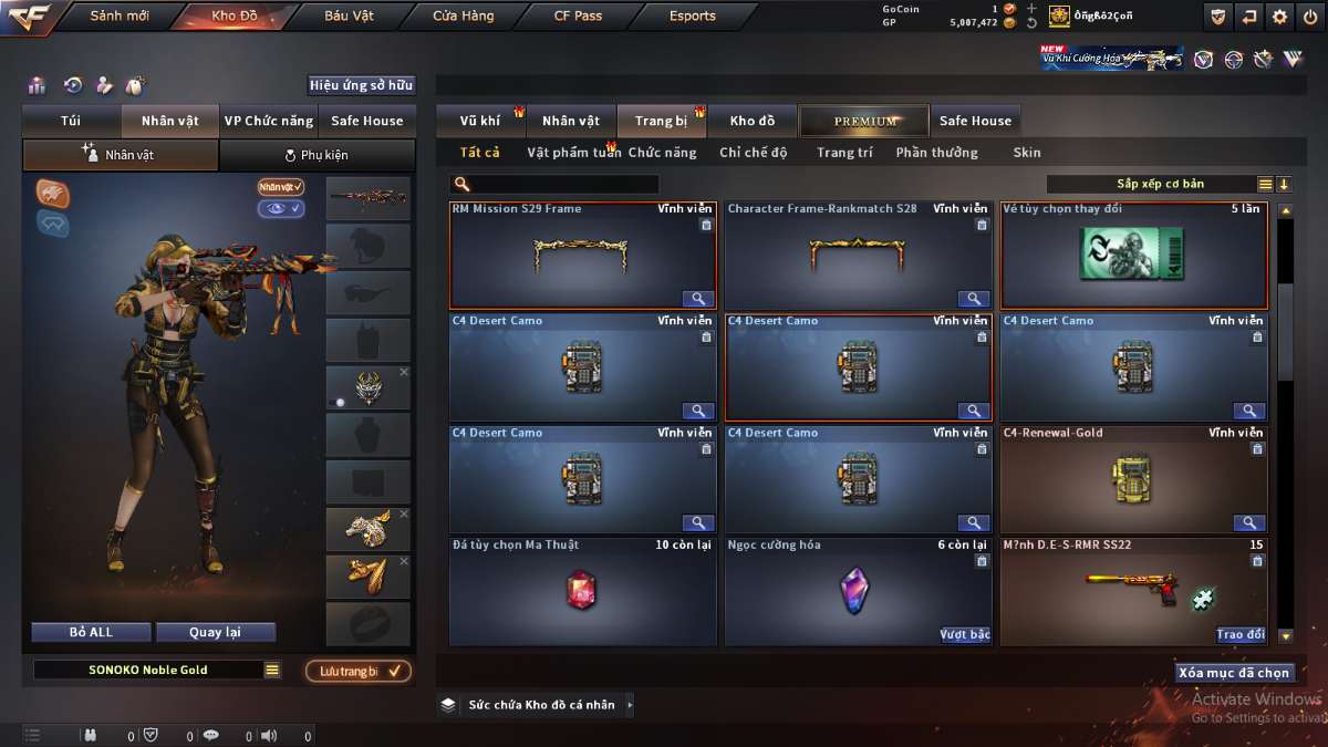 shop acc cf uy tin gia re